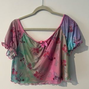 Sugar Thrillz butterfly crop top